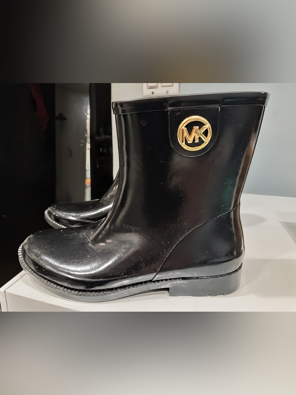 Michael Kors Black Insole Branding Rain Boots